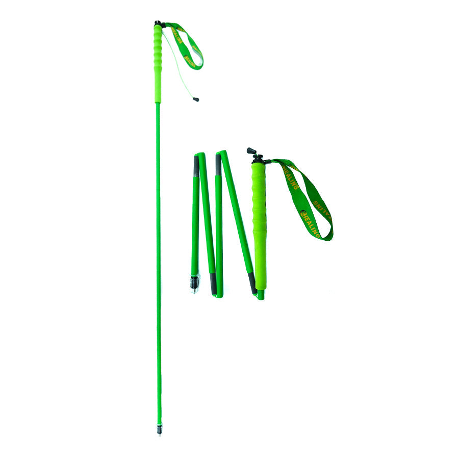 Carbon Trekking Poles – High Visibility - Lime Green