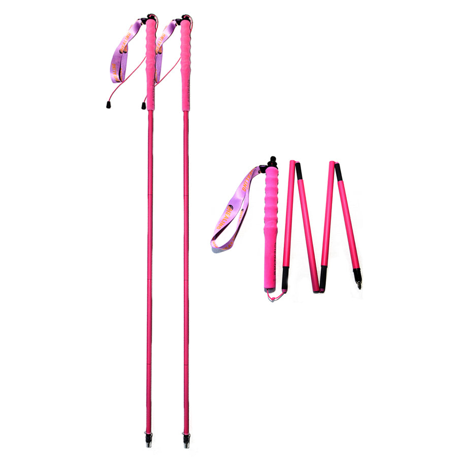 Ultralight Carbon Hiking Poles –  Elegance Pink