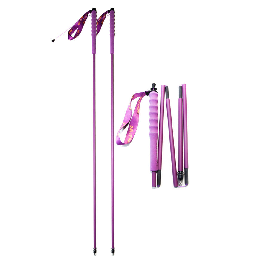 Ultralight Foldable Carbon Trekking Poles – Lavender