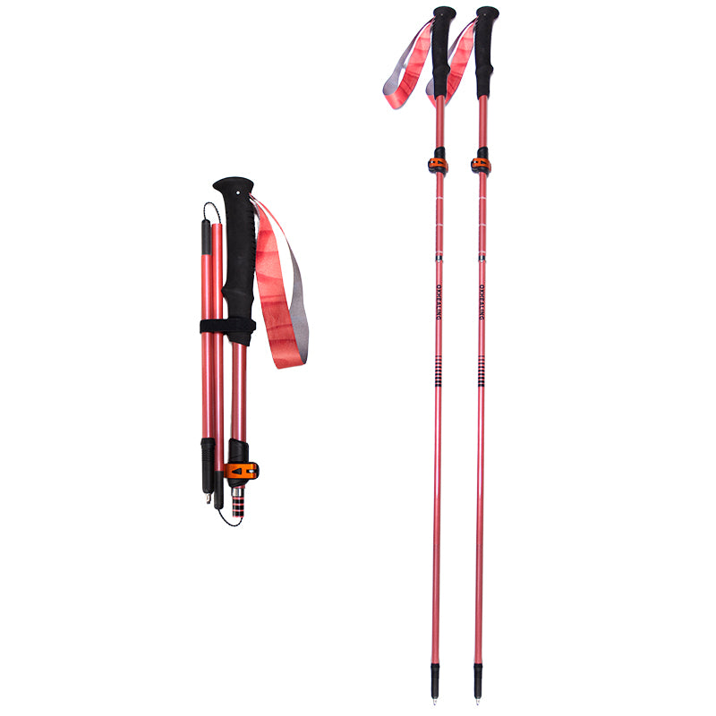 Ultralight Compact Carbon Folding Trekking Poles – MPink