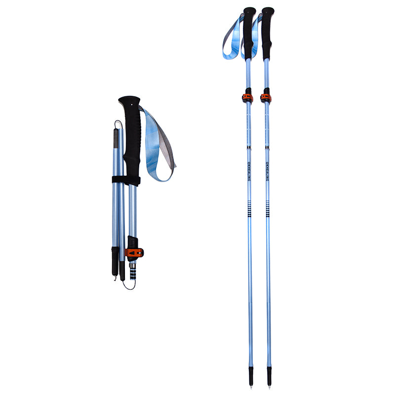 Ultralight Compact Carbon Folding Trekking Poles – MBlue