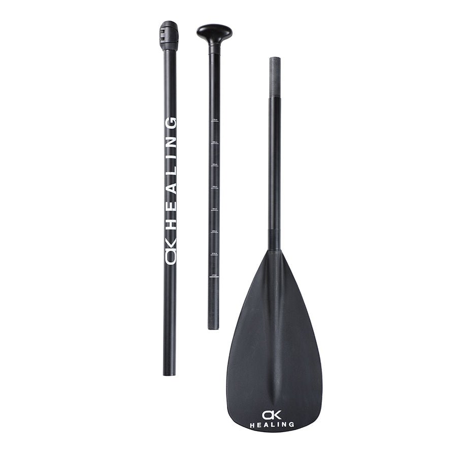 Reinforced Carbon 3-Piece SUP Paddle - Matte Black - okhealingwild