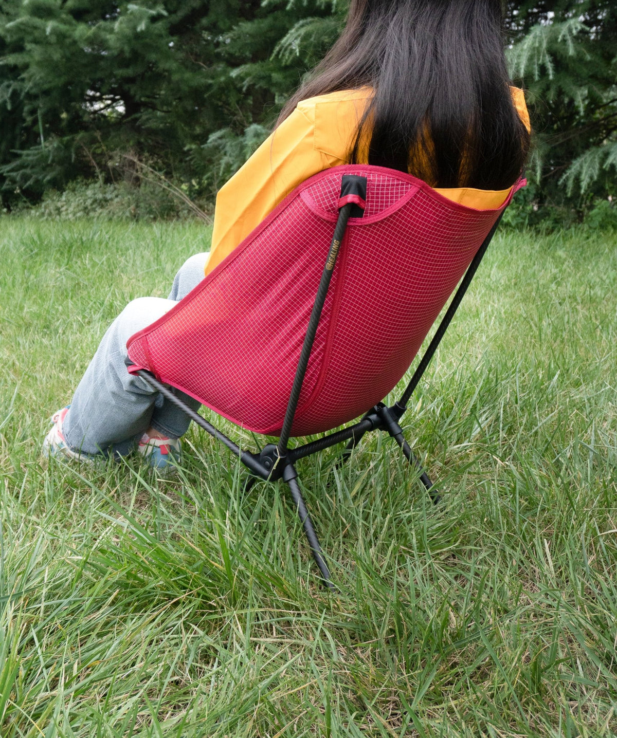 T700 Carbon Fiber Camp Chair-Cherry - okhealingwild