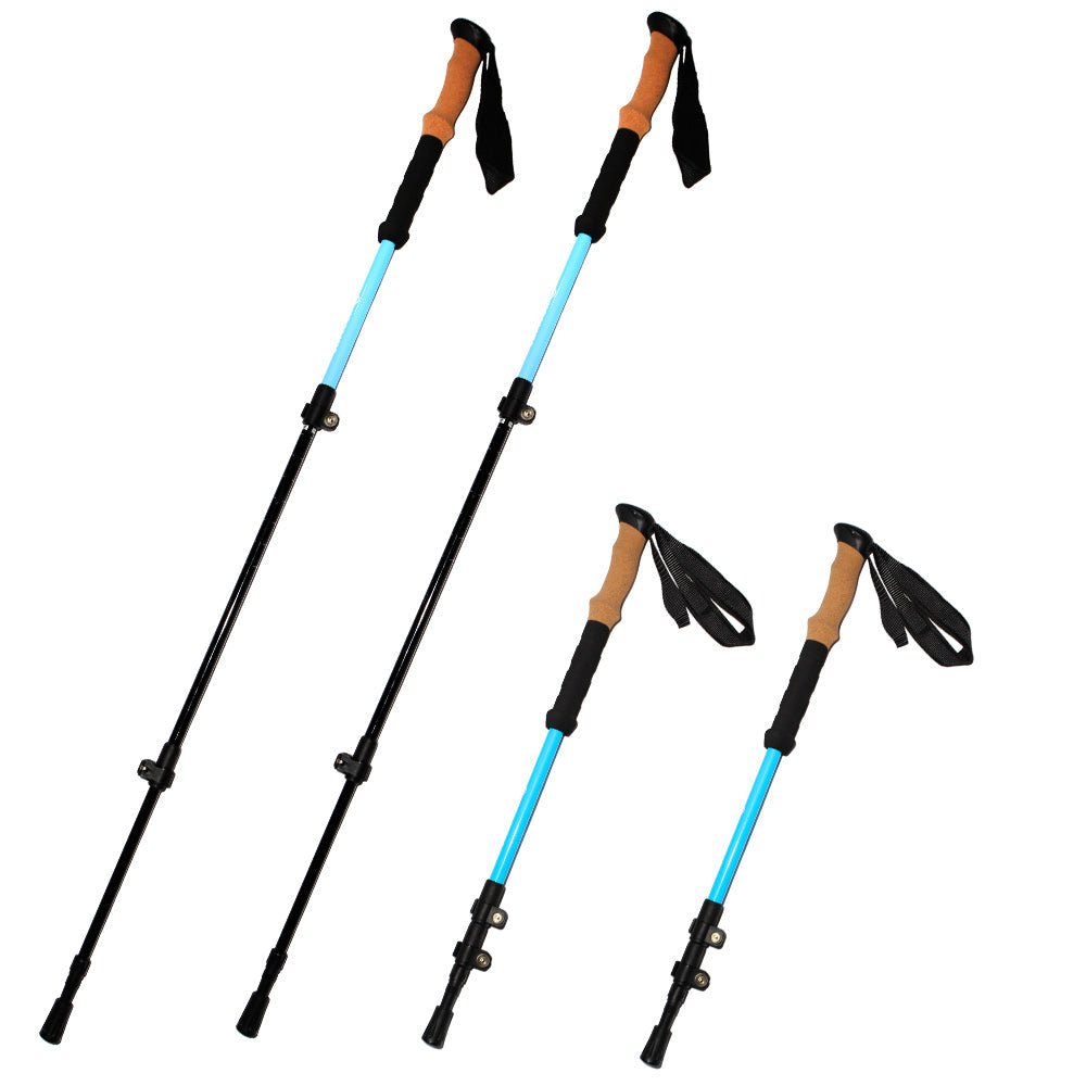 Telescopic Carbon Trekking Poles – Custom Height & Stability - okhealingwild