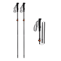 Ultralight Compact Carbon Folding Trekking Poles – M Obsidian Black - okhealingwild
