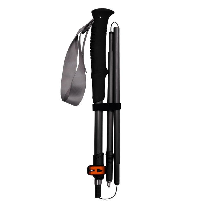 Ultralight Compact Carbon Folding Trekking Poles – M Obsidian Black - okhealingwild