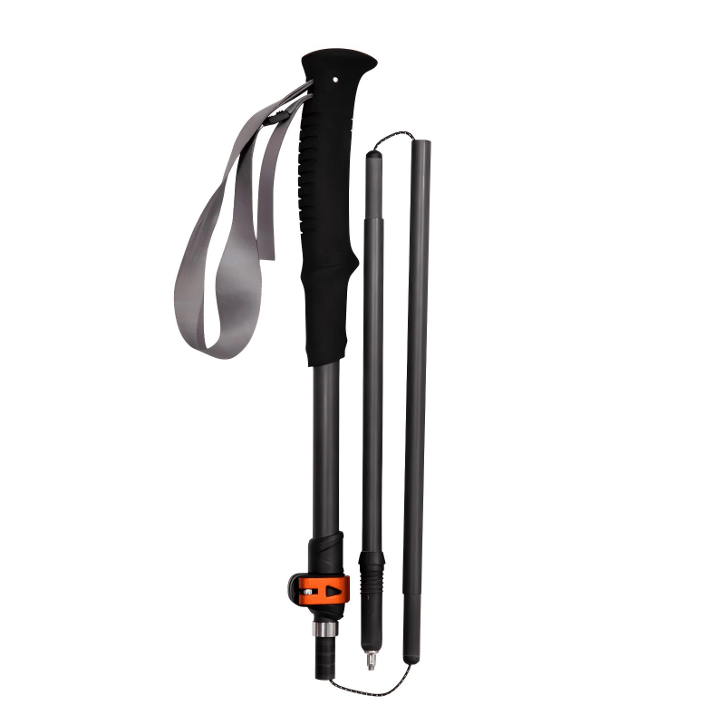 Ultralight Compact Carbon Folding Trekking Poles – M Obsidian Black - okhealingwild