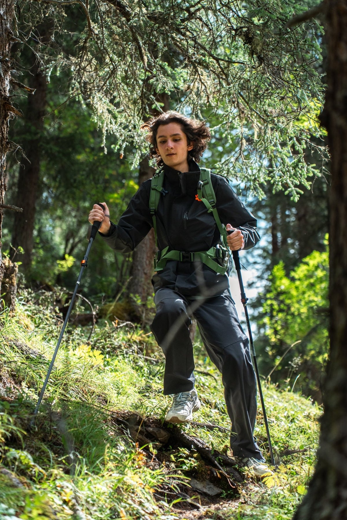 Ultralight Compact Carbon Folding Trekking Poles – MBlack - okhealingwild