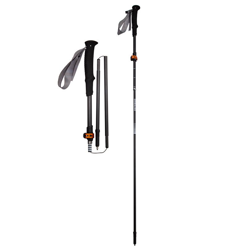 Ultralight Compact Carbon Folding Trekking Poles – MBlack - okhealingwild