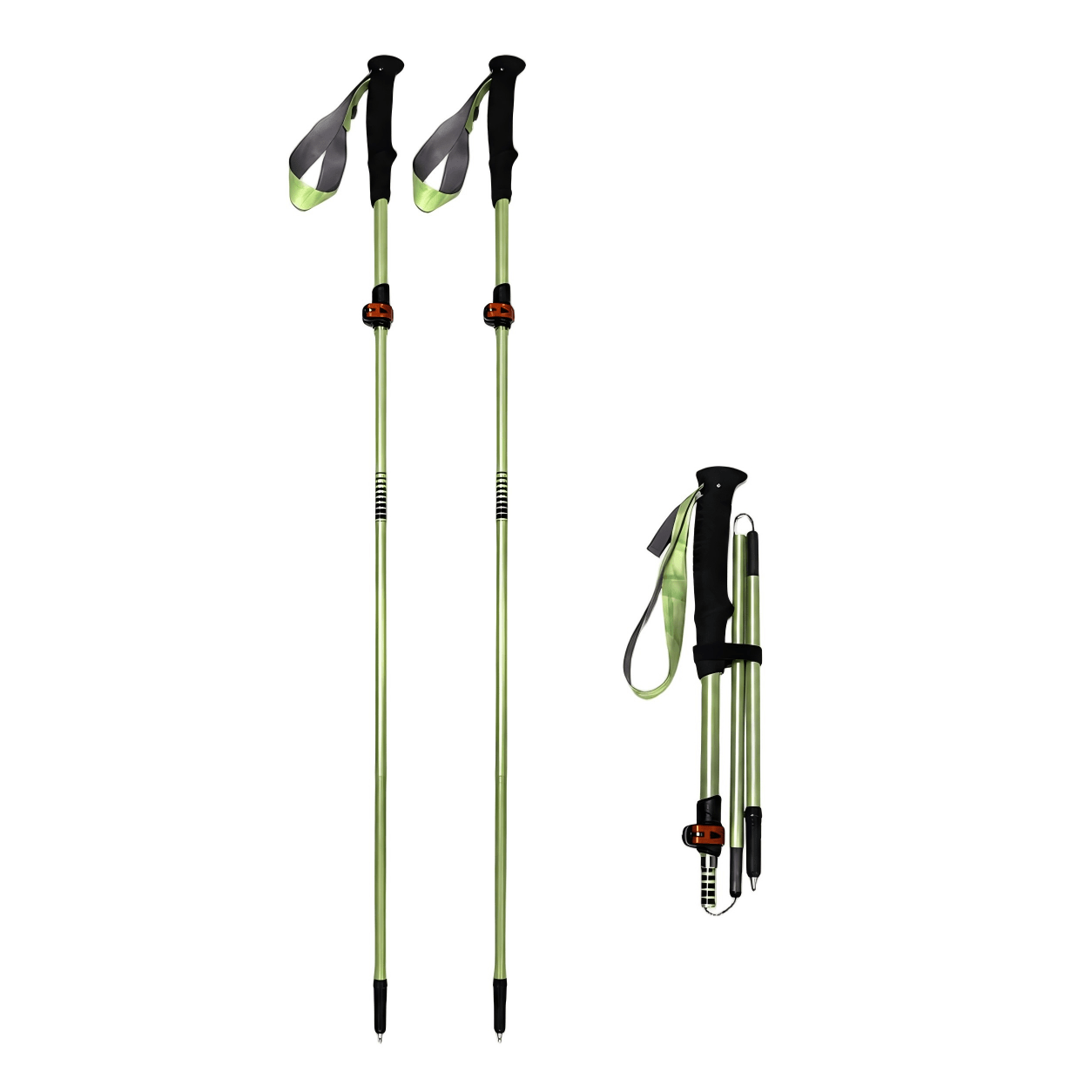 Ultralight Compact Carbon Folding Trekking Poles – MGreen - okhealingwild