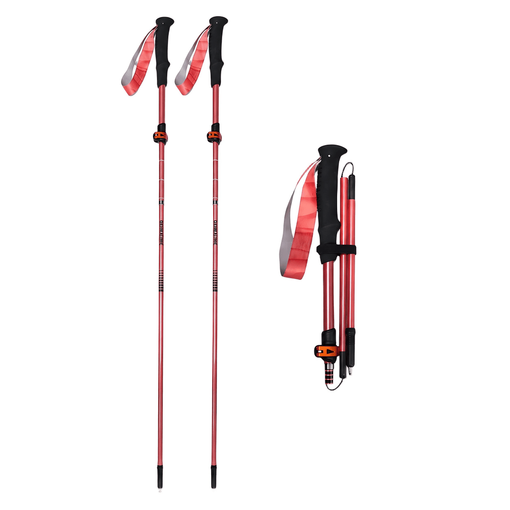Ultralight Compact Carbon Folding Trekking Poles – MPink - okhealingwild