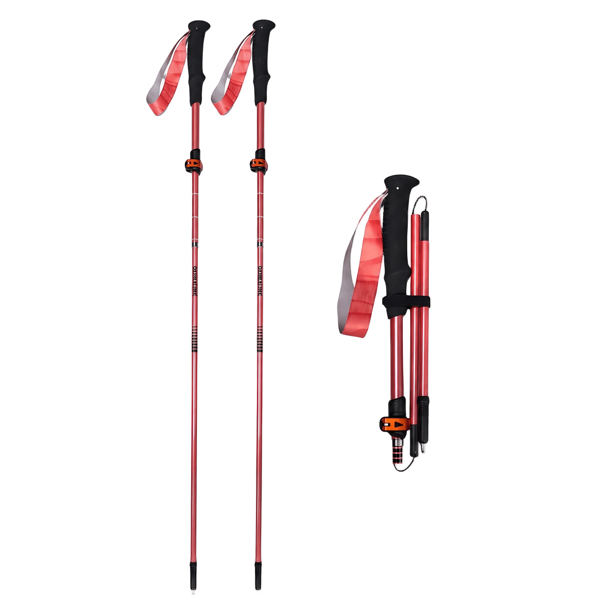 Ultralight Compact Carbon Folding Trekking Poles – MPink - okhealingwild