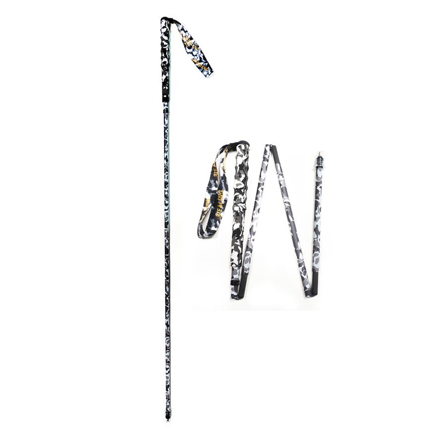 Ultralight Foldable Carbon Trekking Poles – Black Camouflage - okhealingwild
