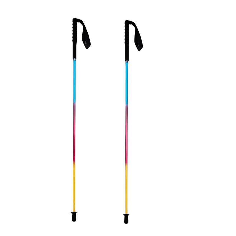 Ultralight Foldable Carbon Trekking Poles – Sunset Pink - okhealingwild