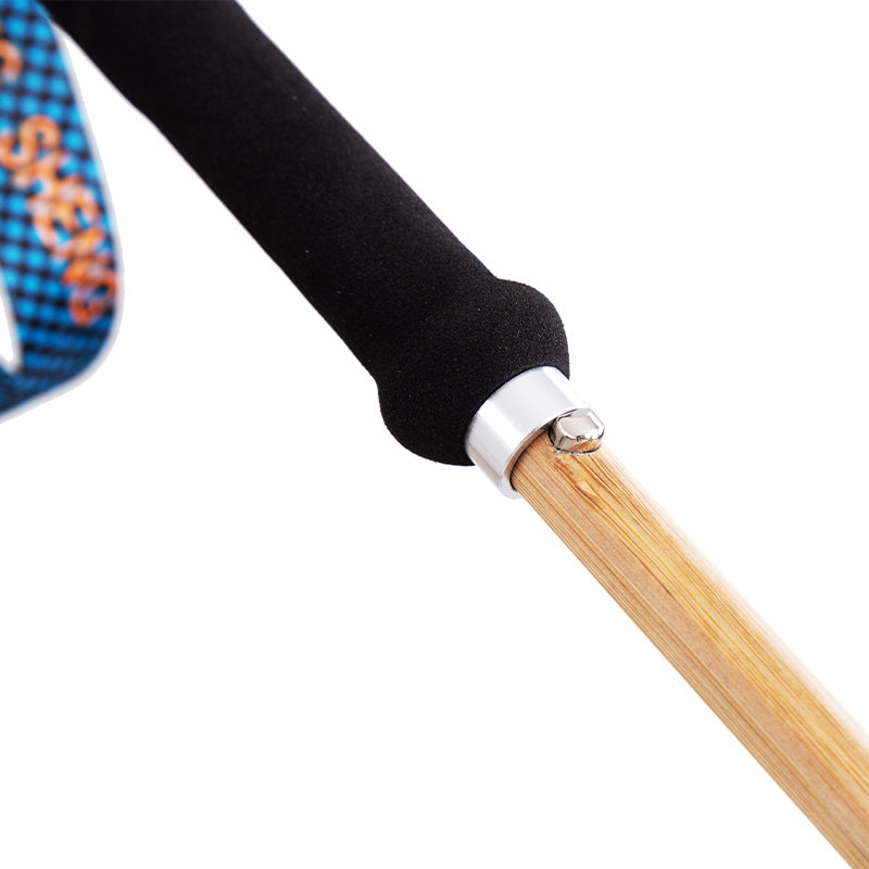 Carbon Hiking Poles with Bamboo Finish – Ultralight 120g